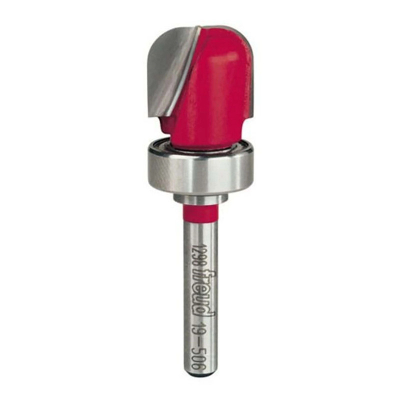 1/4" Radius Dish Carving Router Bit - Shank:1/4" - Diameter:3/4" - Cutting Length:5/8"